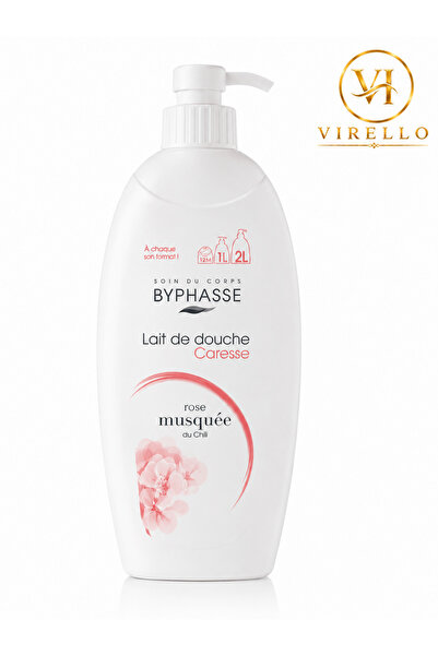 BYPHASSE Lait de Douche Caresse Rose Musquée du Chili – Cremă de duș, 1 L