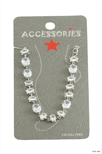 ZERO LAND Ilkestor Savoroski Zircon Stone Anklet (201610) Silver Color