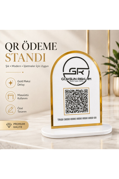 Genel Markalar Cafe/Restaurant/İş Yerileri İçin Pleksi QR Kod Menü veya Sosya...