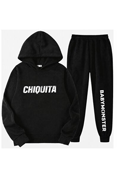 SVART WEAR طقم ملابس رياضية للأطفال مطبوع عليه Chiquita BabyMonster K-Pop مصن...