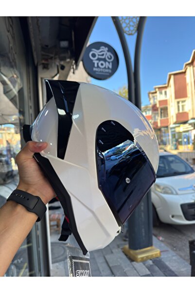 Sway 867 Blue White Full Face Kask Ece 22.06 Sertifika ABS Çift Kabuk