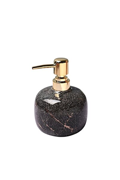 ELARO Dispenser Sapun Lichid cu Aspect Marmorat, Capacitate 300 ml, Design Elegant cu Pompa Aurie, C