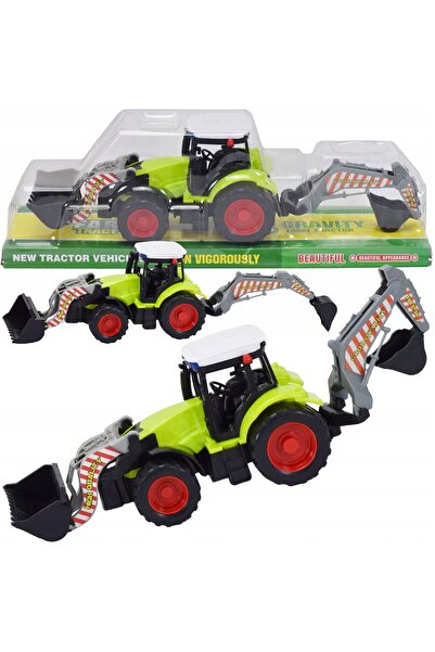 Skleplolki Tractor de jucărie cu încărcător și excavator, mecanism cu inerție...