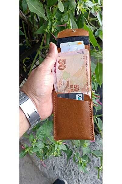 ÖZ-KA LEATHER VİRAL CUZDAN TABA RENK ( KARTLIKLI BANKNOT CÜZDANI) PORTFÖY KARTLIK