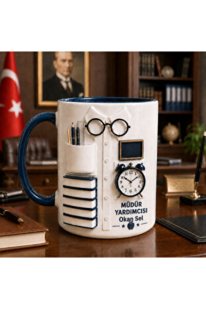 AION CASA Müdür & Müdür Yardımcısı Tasarım Kupa Bardak 2D Baskılı