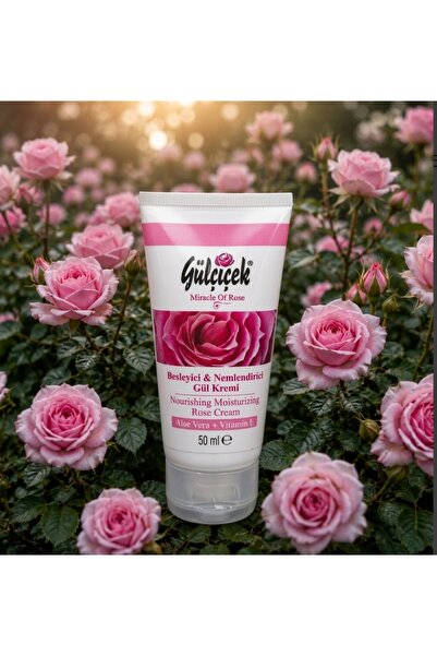 GÜLÇİÇEK KOZMETİK Gülçiçek Aloe Vera Katkılı E Vitaminli Gül Kremi 50 Ml Tüp ...