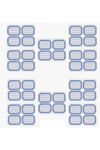 OEM Etichete autocolante albastre clasice 7,2 x 5,5 cm - 40 bucăți
