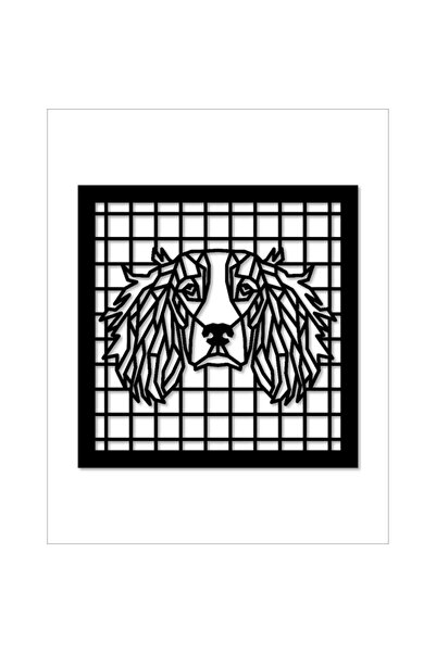 OEM Decor de perete, MDF, Suport pentru notițe, Formă de câine retriever, Negru