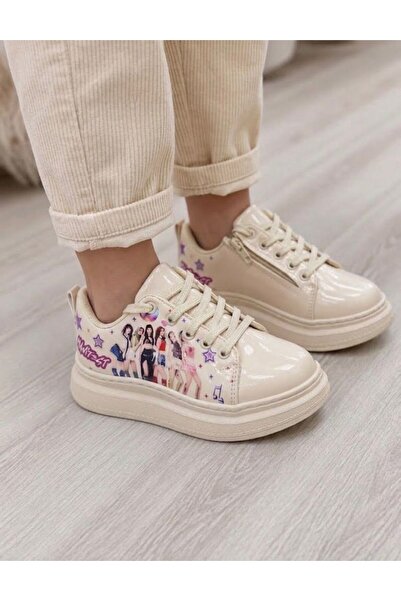 Görkem bebe ayakkabı ve tekstil Manifest Girls' Sports Shoes with Side Zippers