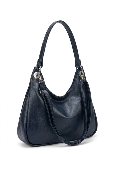 H&D COLLECTİON Women's Shoulder Bag Sofia with 2 Straps, Metal Ring and Clip ...