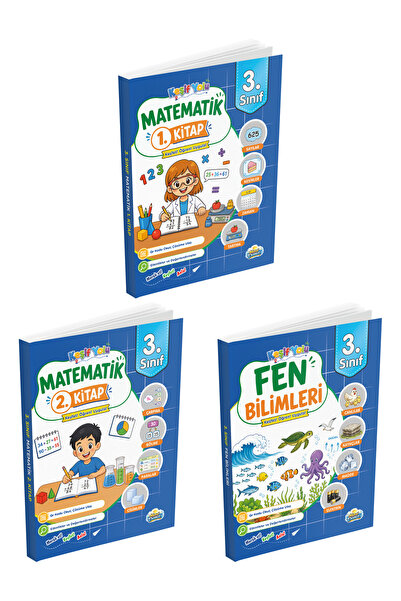 Mavi Deniz Yayınları Mavi Deniz 2027 3. Sınıf Keşif Yolu Matematik 1 Ve 2. Ki...