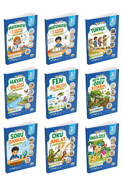 Mavi Deniz Yayınları Mavi Deniz 2027 3. Sınıf Keşif Yolu Matematik + Türkçe +...