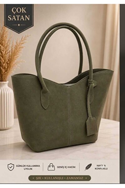 GlowSa Women's Suede Oversized Arm and Shoulder Bag