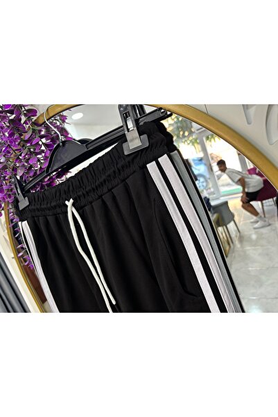 Şeritli modal pantolon