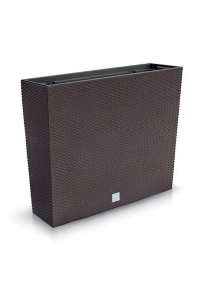 Solplant Jardiniera decorativa, imitatie ratan, maro, 58x18x49.8 cm, Rato Case