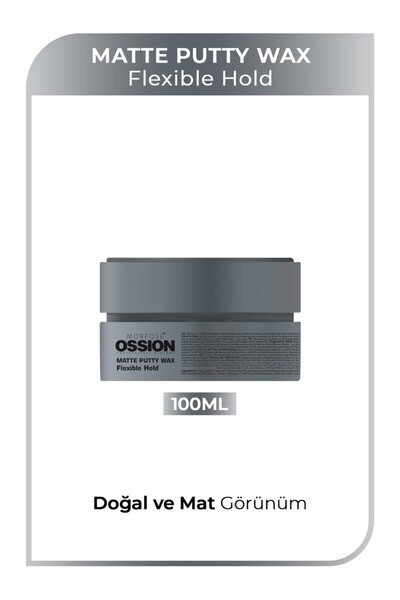 Morfose 100 ml Flexible Hold Kremsi Mat Wax Doğal ve Mat Görünüm İçin Yumuşak...