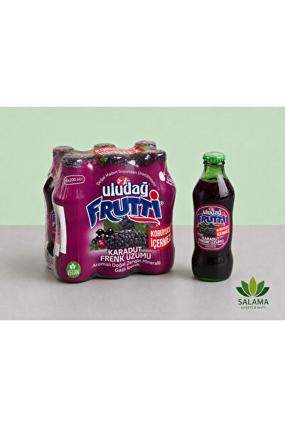 Uludağ Frutti مياه معدنية غازية بنكهة التوت الأسود