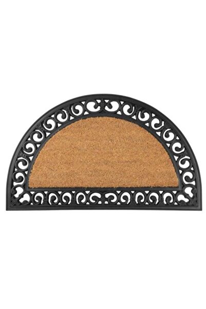 Solplant Covoras intrare, semirotund, guma, 75x45 cm, Ornament