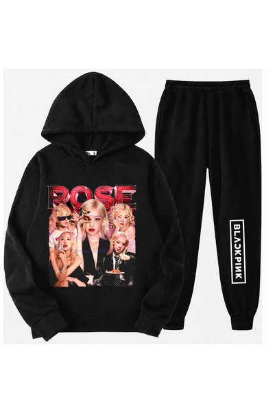 SVART WEAR Set de îmbrăcăminte pentru copii cu imprimeu Rose Blackpink, 100% ...