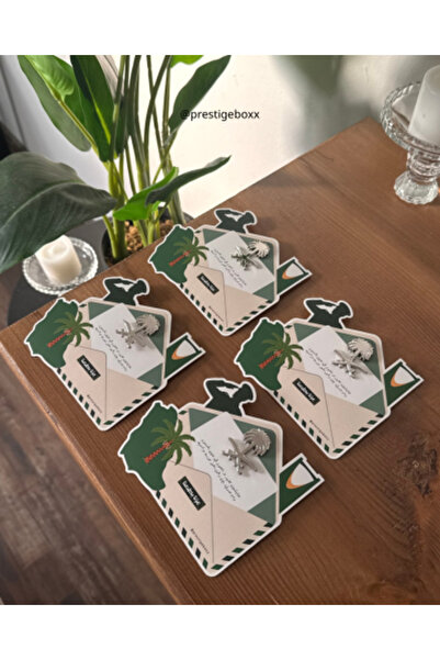 PRESTIGE BOX 10 Brooches of the Seven and Palm Tree with Saudi National Day T...