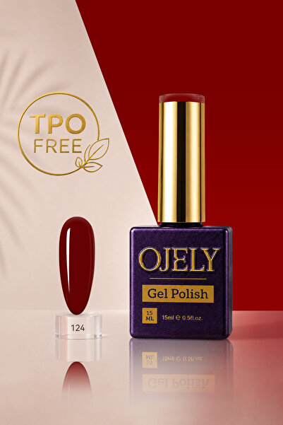 OJELY Kalıcı Oje UV/LED Uyumlu 15ML Kırmızı & Bordo