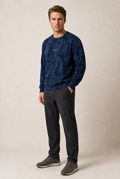 Redline Allon Patterned Winter New Season Men's Regular Fit Sweatshirt White