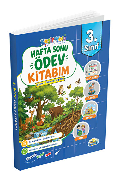 Mavi Deniz Yayınları Mavi Deniz 2027 3. Sınıf Keşif Yolu Hafta Sonu Ödev Kita...
