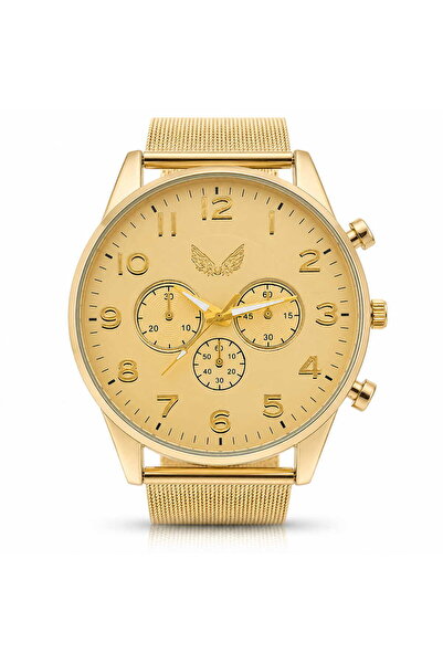 Generic Brand Ceas de mână bărbătesc Ulysses CB27, Auriu, mecanism Quartz