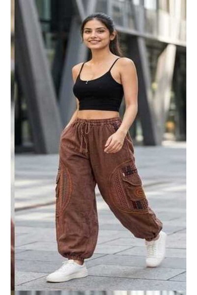 Fibula Bohem ve otantik standart beden ithal pamuk pantolon 38-46 bedenler ar...