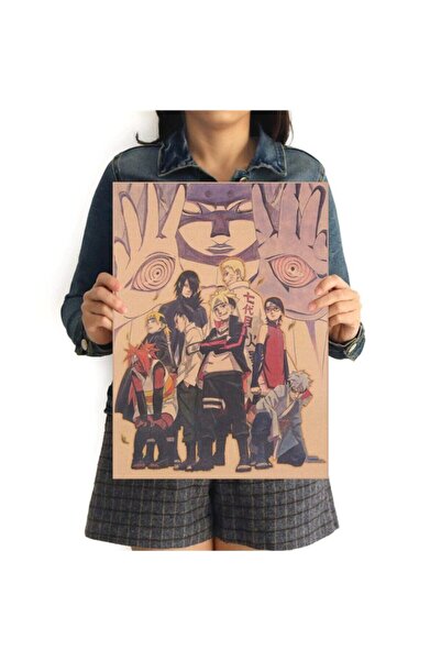 Genel Markalar Naruto - Anime Vintage Kraft Poster - 33x48cm