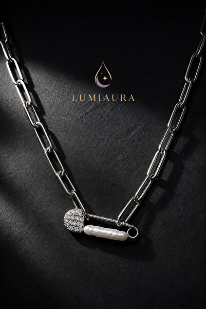LUMİAAURA UNBOUND Doğal Barok İncili Choker Kolye