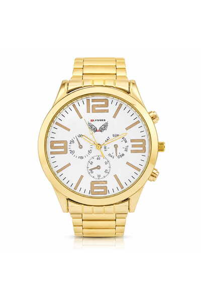 Generic Brand Ulysses CB30 – ceas bărbătesc Auriu, mecanism Quartz