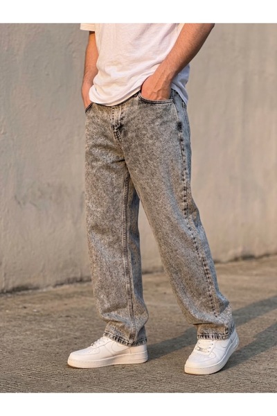 ElitWear Erkek Baggy Fit Likrasız Geniş Kalıp Pantolon