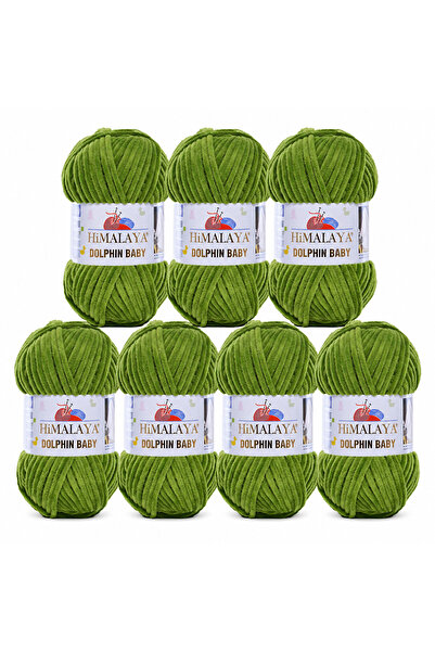 Himalaya Dolphin Baby 80371- 7 Adet Battaniye ipi Yeşil Kadife ip