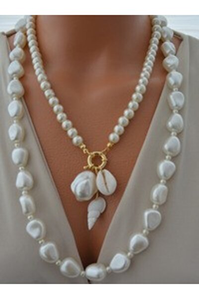 Stoneage Necklace - Gold Color -