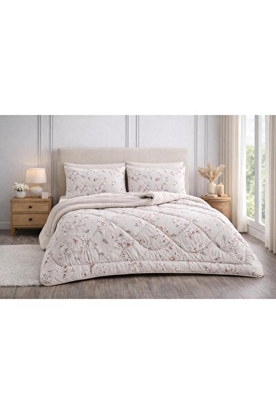 Arma Concept Double Sided Floral Patterned Wellsoft Quilt Sleeping Set 195X21...