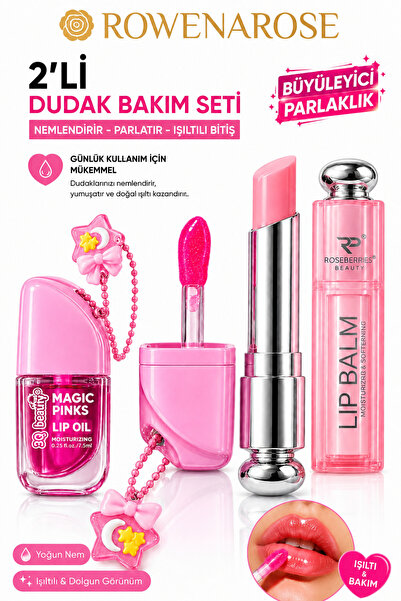 ROWENAROSE 2’Lİ DUDAK BAKIM SETİ – Parlak ve Bakımlı Dudaklar!