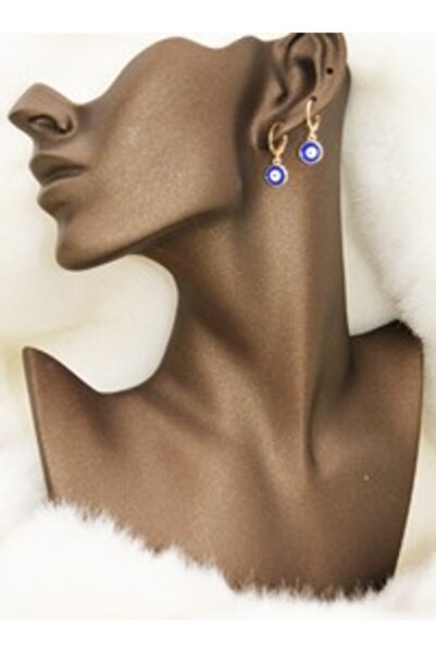 Stoneage Evil eye beaded mini earrings - gold color -