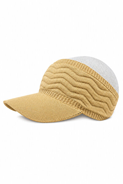 Jack Ferrero Knitted Patterned Visor Summer Hat Unisex Beach and Sports Sun P...