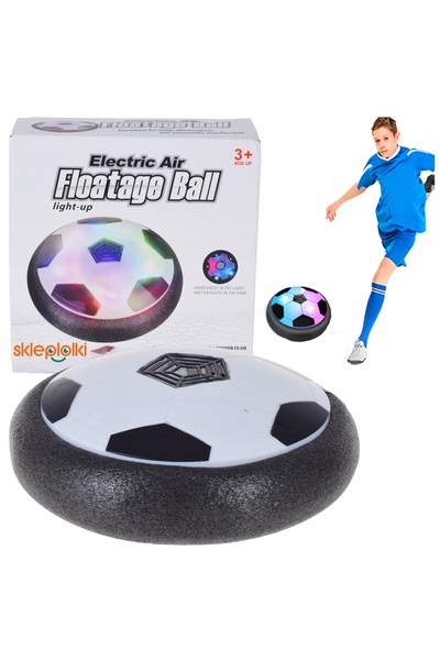 Skleplolki Disc plutitor tip minge de fotbal pentru copii, cu lumini LED