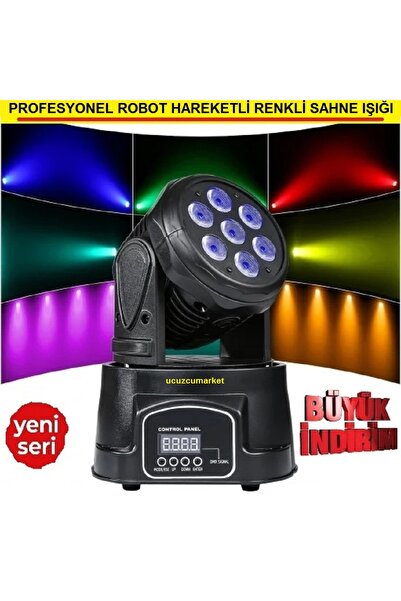 Genel Markalar HAREKETLİ RENKLİ ROBOT PROFESYONEL SAHNE IŞIĞI