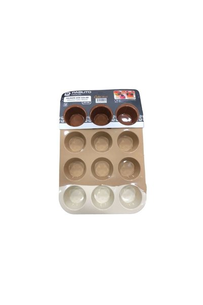Generic Brand قالب كيك سيليكون مدمج من 12 قطعة GLB-STL41414
