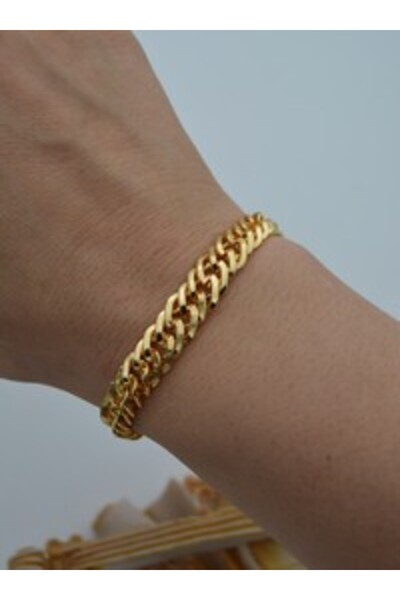 Stoneage Thick Chain Bracelet - Gold Color -