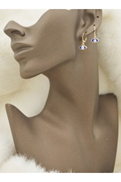 Stoneage Nazar Beaded Mini Earrings - Gold Color -