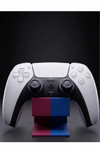 craftopya PS5 Dualsense Uyumlu İkili Kol Standı Bordo Mavi Masaüstü Oyun Kolu Tutucu