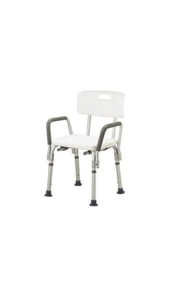 MEDİKALCİM Medikaltec Banyo Taburesi Kollu, Alüminyum Çerçeve