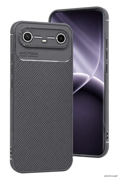New Face Spt-Gld Tecno Spark Slim 5g Auto Focus Carbon Cover (20401) - Gray