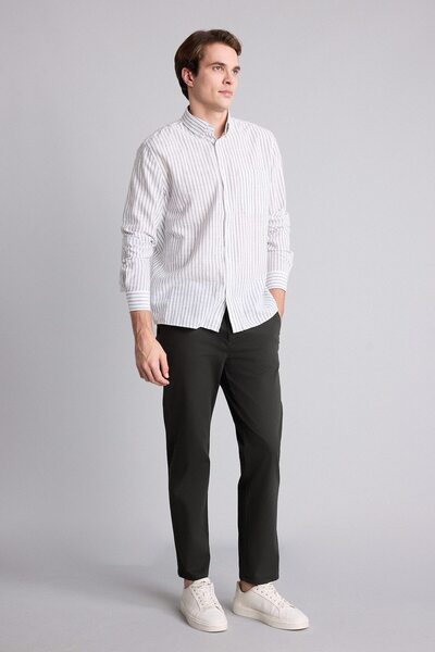 DeFacto Regular Fit Straight Leg Trousers H4809Ax26Au