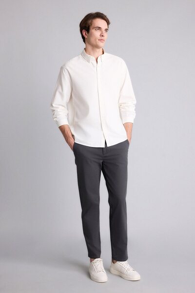 DeFacto Regular Fit Straight Leg Trousers H4809Ax26Au