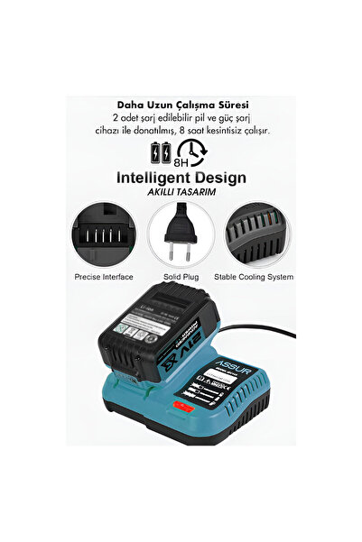 FUTAX 6PCS USTA ELEKTRİKLİ ALET SETİ ŞARJLI=21V SPRAL TAŞLAMA - HİLTİ - BAĞ MAKAS - SOMUN SÖKME - DARBELİ